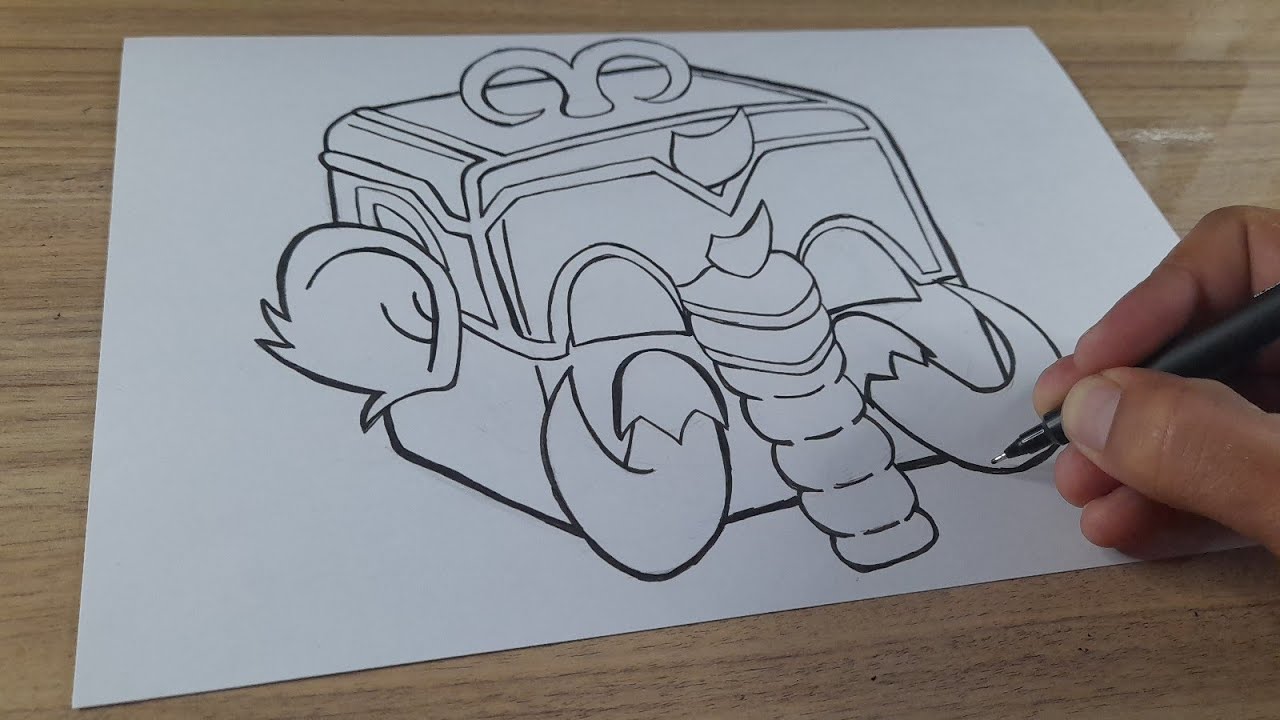 COMO DESENHAR A FRUTA MAMMOTH DE BLOX FRUITS PASSO A PASSO