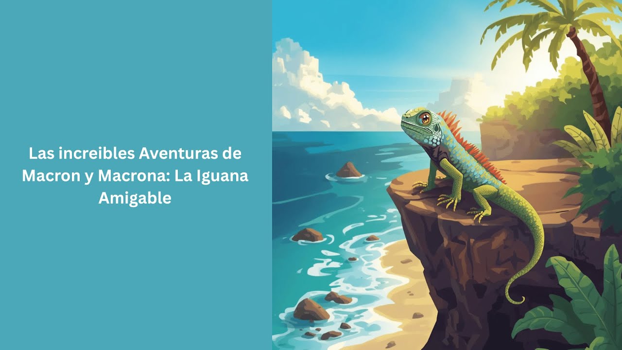 Las Increíbles Aventuras de Macron y Macrona: La Iguana Amigable Cuento Infantil y Moraleja