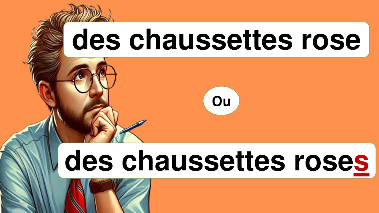 L'accord des adjectifs de couleur