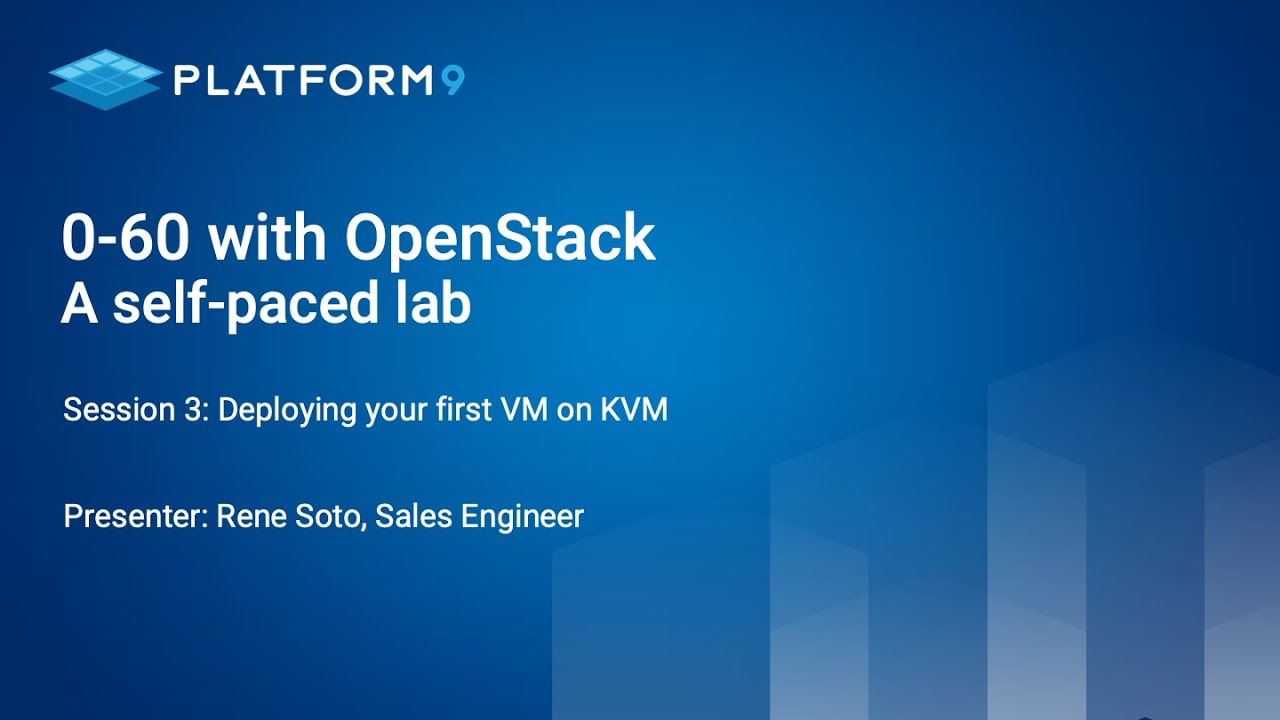 Session 3: Deploying your first VM on KVM