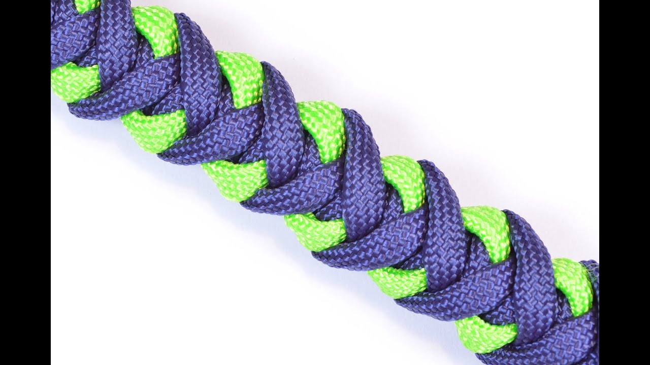 How to make a Survival Paracord Bracelet - Crooked Half Hitch - BoredParacord