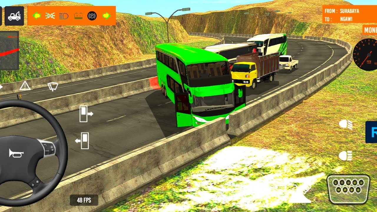 Indonesia Coach bus driving l Euro bus simulator 2025 Android gameplay 