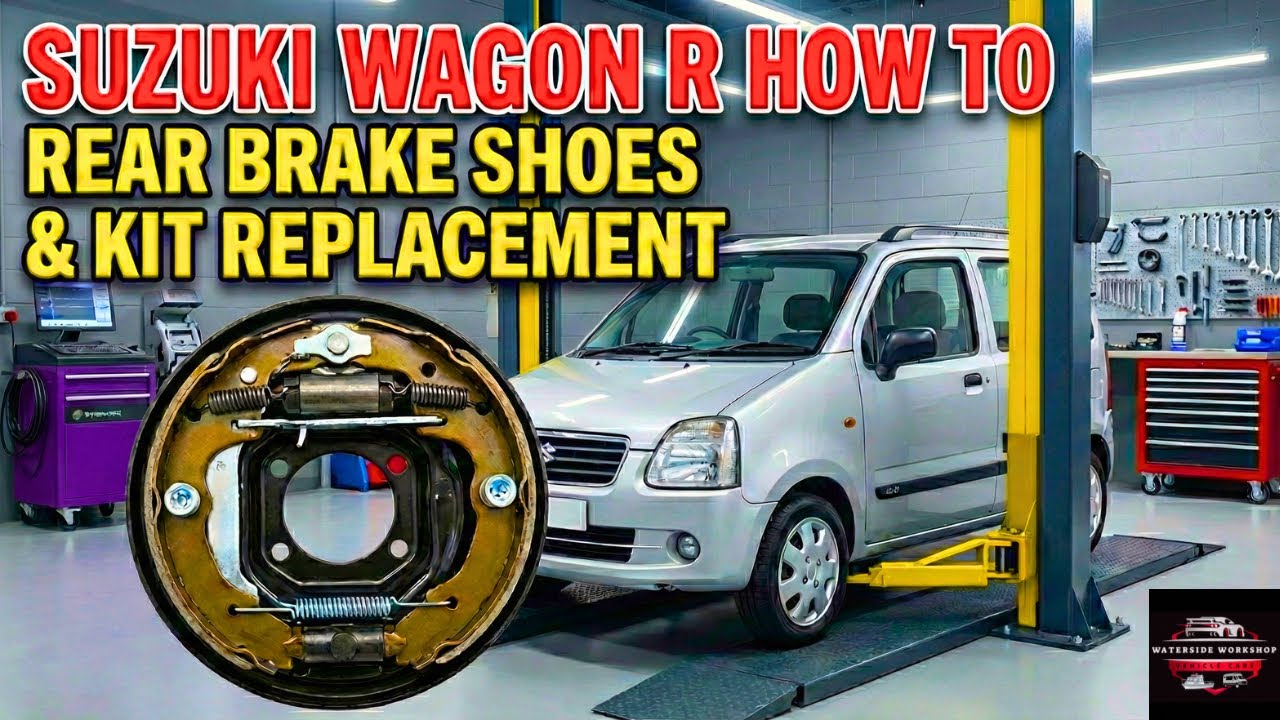 Suzuki Wagon R+ | How To Replace Rear Brake Shoes & Fitting Kit (1.3 Model)