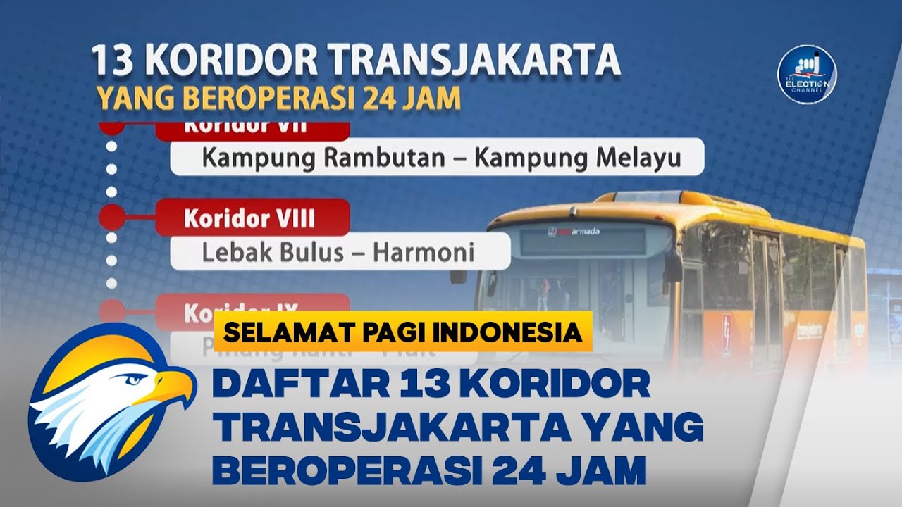 Daftar 13 Koridor TransJakarta yang Beroperasi 24 Jam
