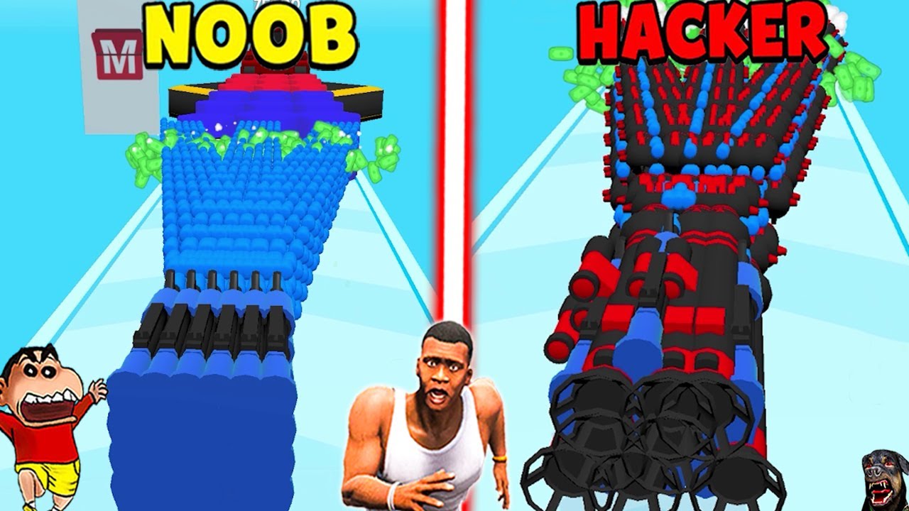 SHINCHAN UPGRADE NOOB GUN TO HACKER GUN with franklin & chop | Dream Squad Op