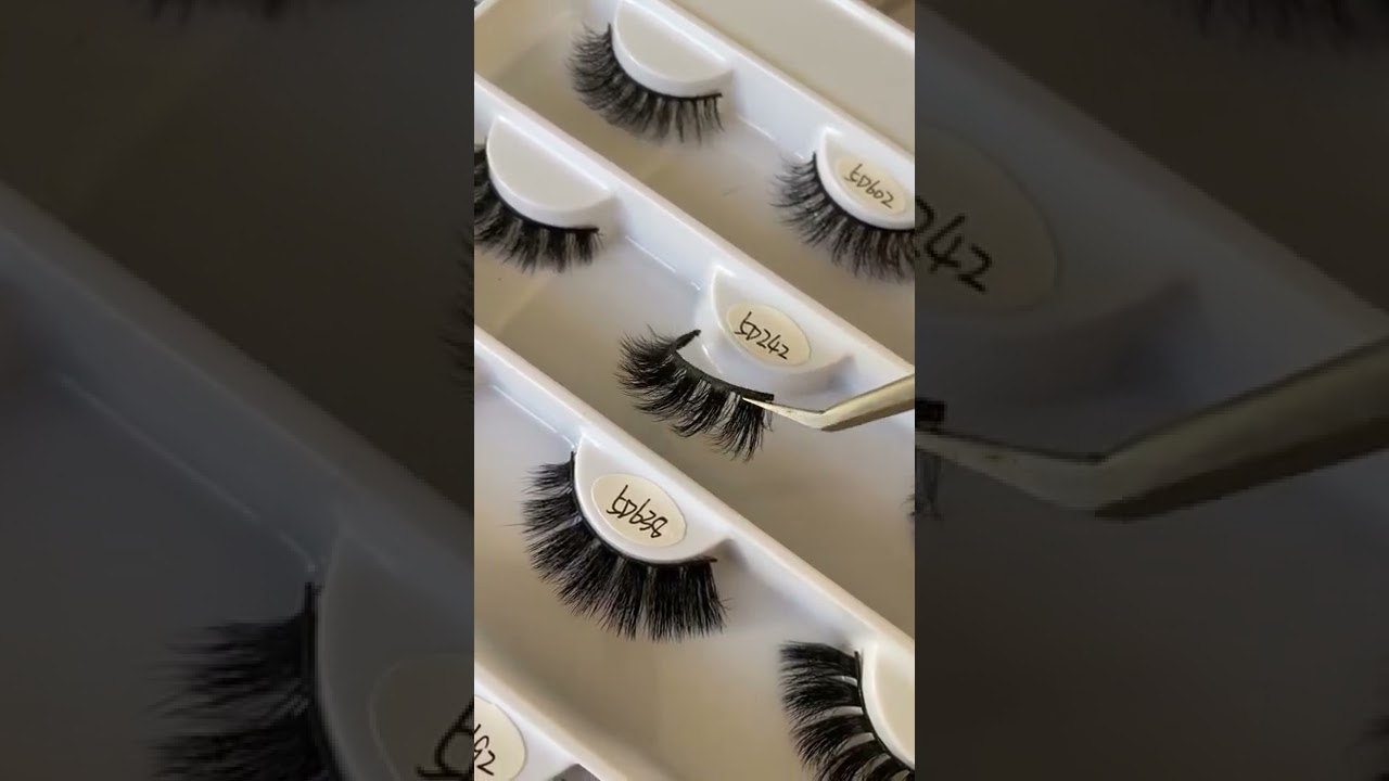 vegan 3d wispy faux mink eyelash lash 5D242︱Bamylash︱professional false eyelash vendor