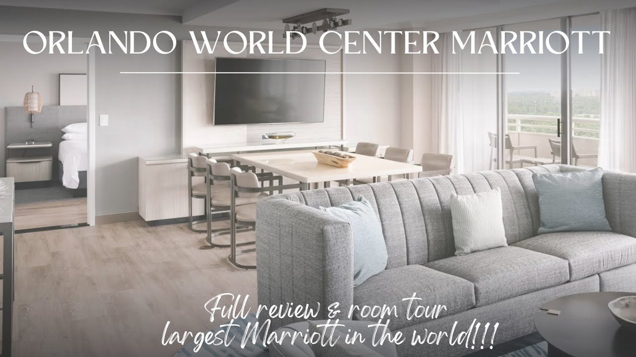 I stayed at the WORLD'S LARGEST MARRIOTT hotel! | Orlando World Center Marriott Room Tour 2025