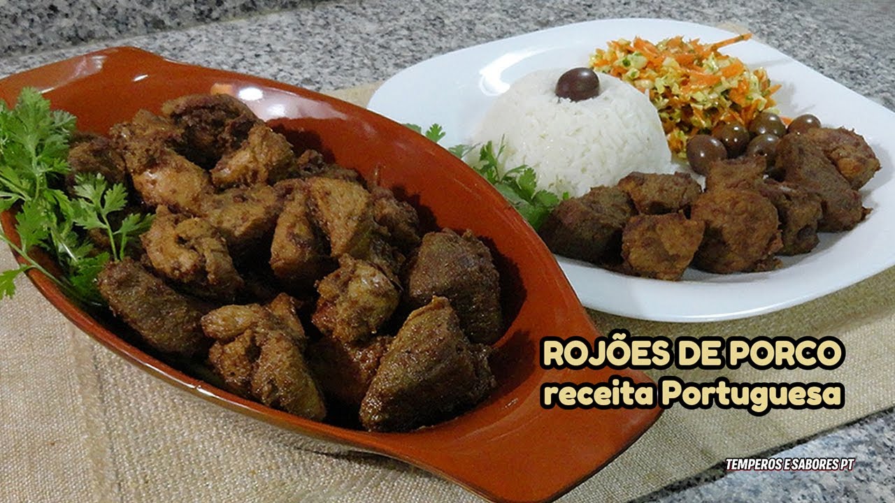 ROJÕES DE PORCO Receita Portuguesa Maravilhosa fácil de fazer e que todos vão gostar