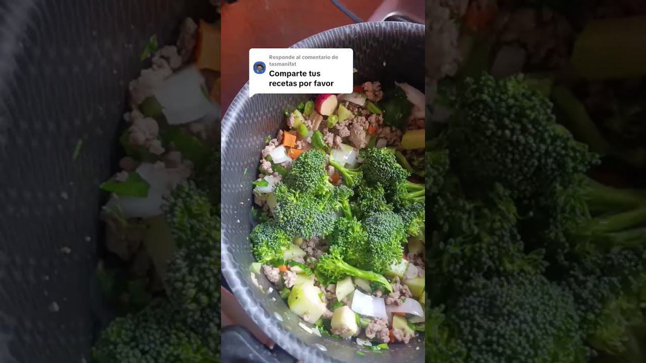 Carne molida con verduras(estilo comida china) 