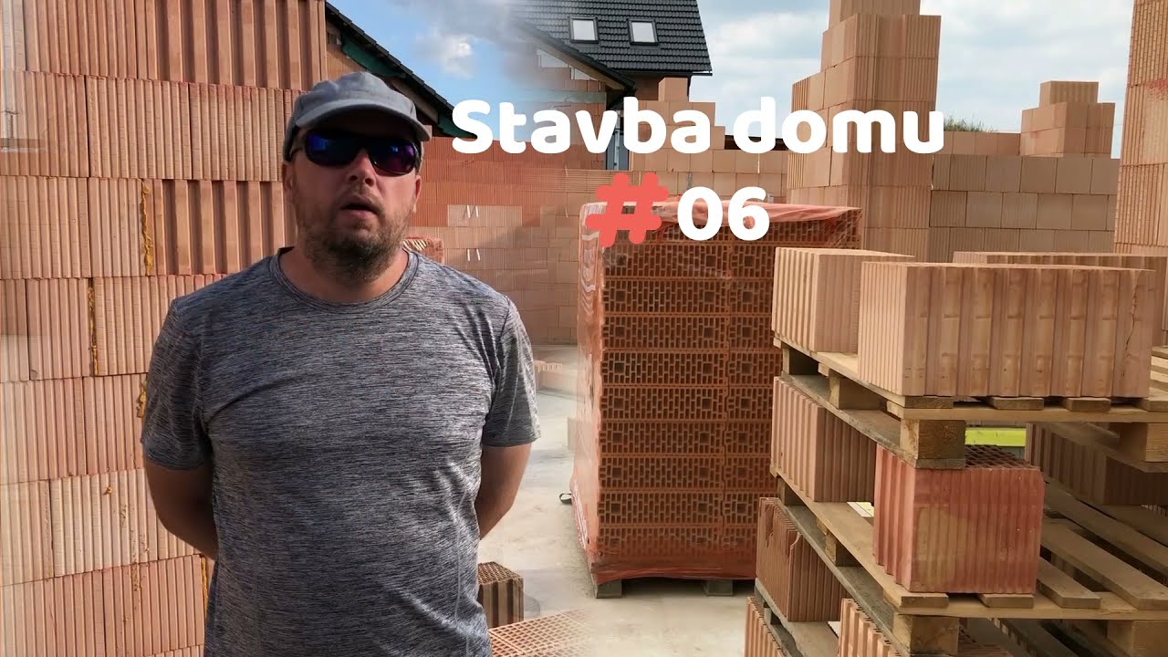 Stavba domu 06 - Hrubá stavba - založení vnitřních nosných zdí