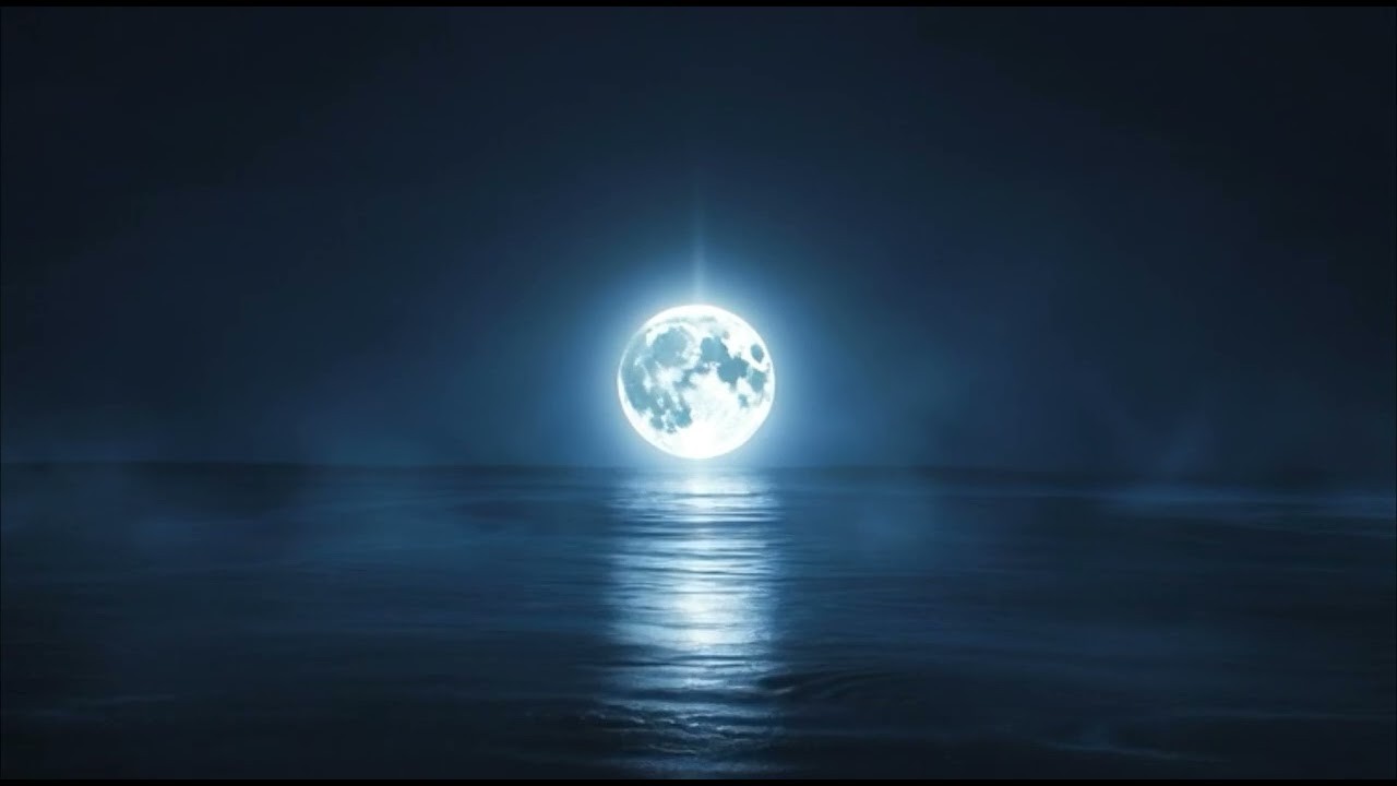  Fall Asleep Under the Moon 🌙 | Ocean Waves for Deep Sleep & Calm | Maniarverse