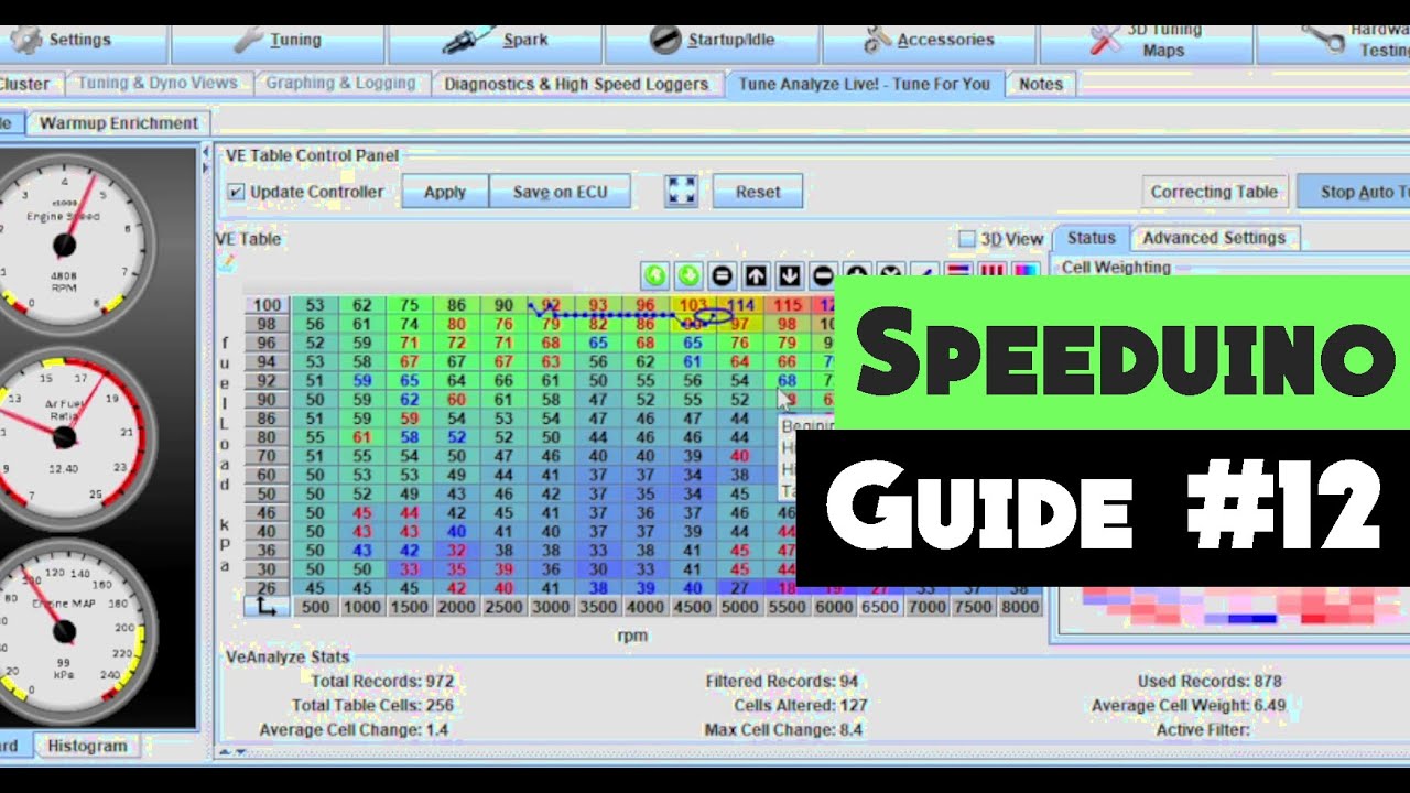 Tunerstudio standalone ECU Tuning Guide | Part 12: Using Autotune CORRECTLY, tune fuel | Megasquirt