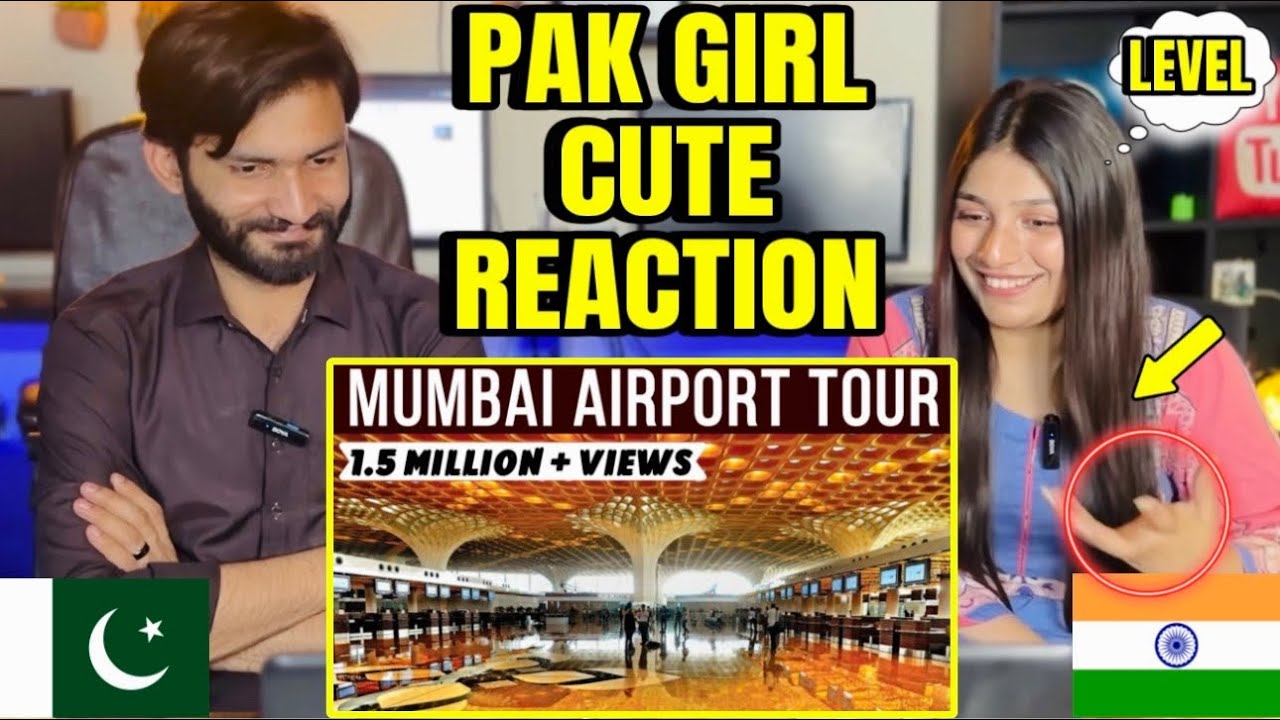 PAKISTANI GIRL REACTION ON MUMBAI INTERNATIONAL AIRPORT TOUR | PAK GIRL LOVES MUMBAI AIRPORT