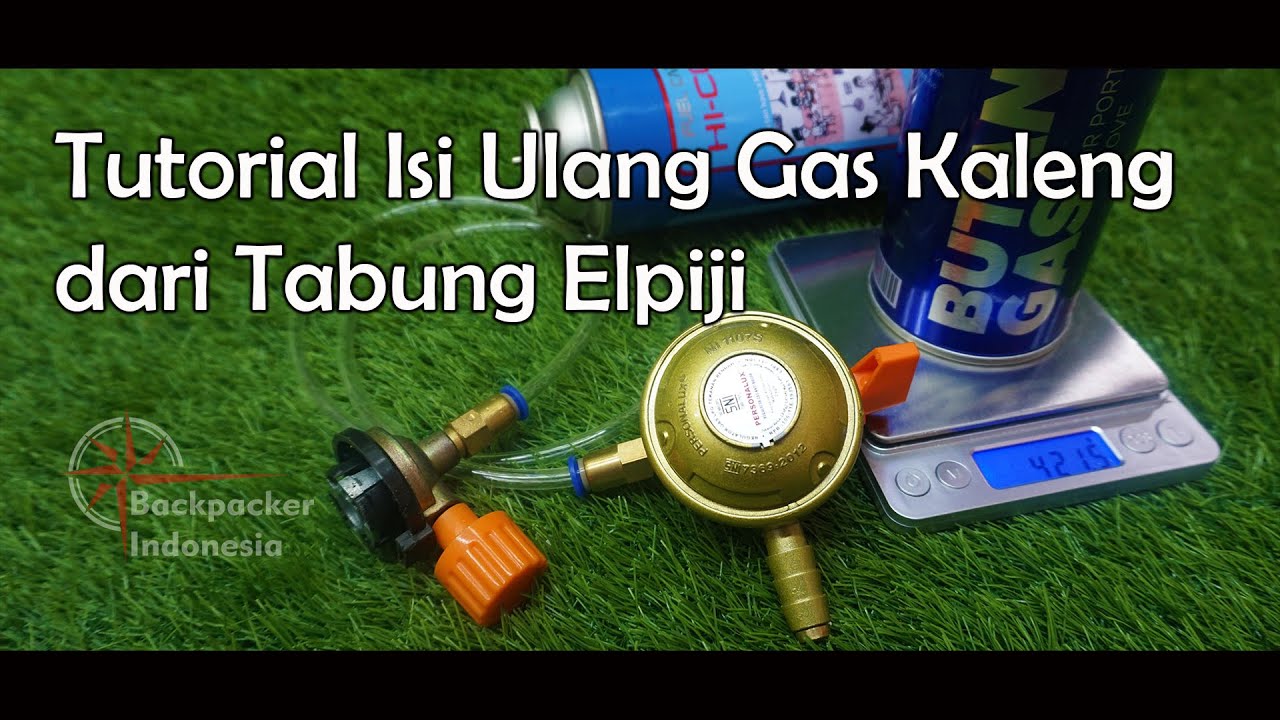 Cara Isi Ulang Gas Kaleng dari Tabung Elpiji Melon 3 Kg - Tutorial Refil Gas Kaleng