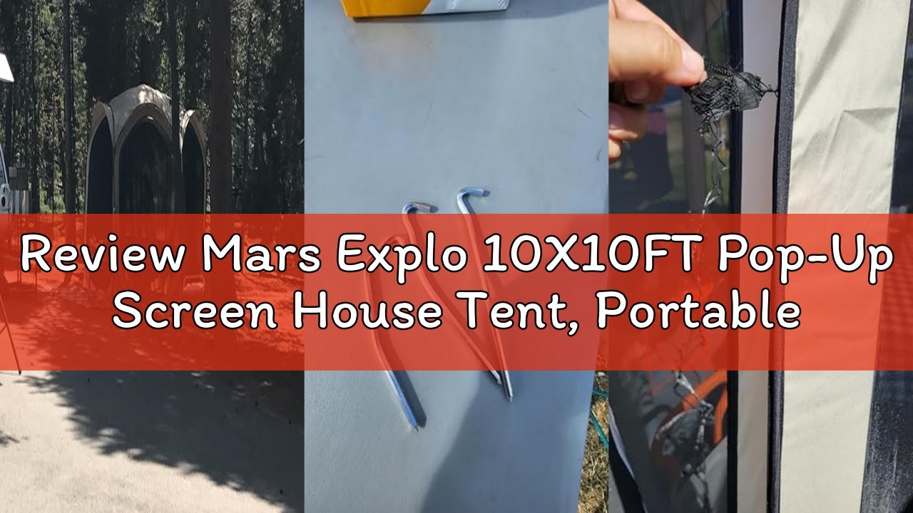 Review Mars Explo 10X10FT Pop-Up Screen House Tent, Portable Instant Screen Room Canopy with Mesh Do