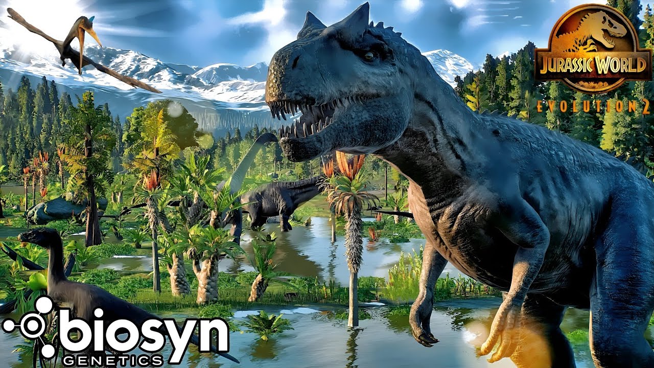 Biosyn sanctuary - Life of Allosaurus in the Valley - Jurassic World Evolution