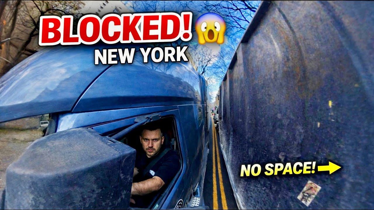Semi Truck BLOCKED Road | America Trucking gone wild in NEW YORK | 810