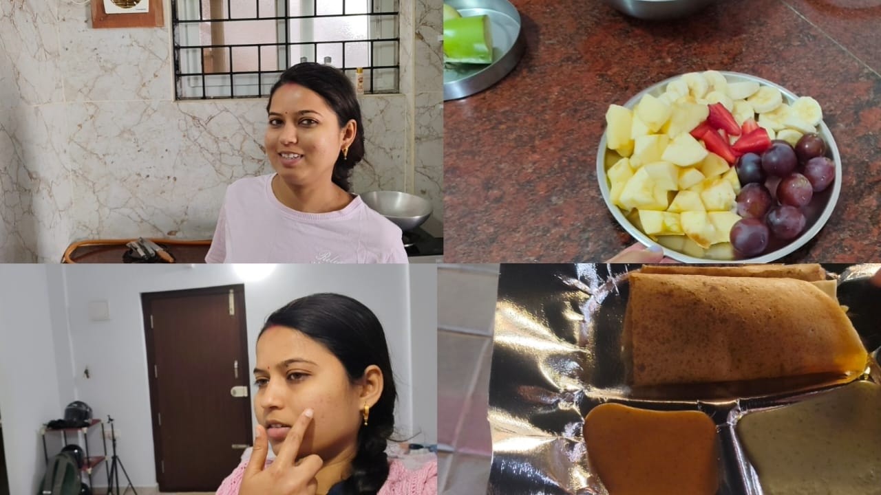 যেদিন থেকে আমরা veg খাওয়া শুরু করেছি সেদিন থেকে মন না চাইলেও fruits 🍑 daily diet  রাখার চেষ্টা করি 