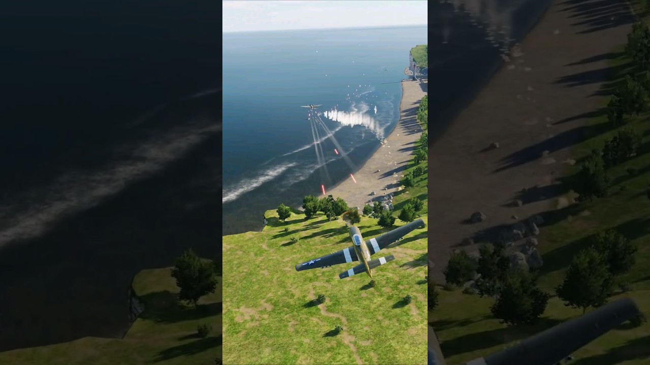 WWII P51 takes out a German bomber struggling to take off #dcs
