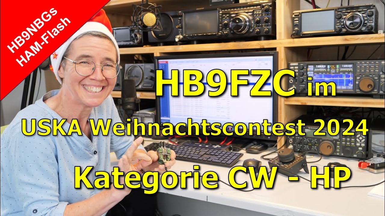 USKA Weihnachtscontest 2024 – HB9FZC in der Kategorie CW-HP