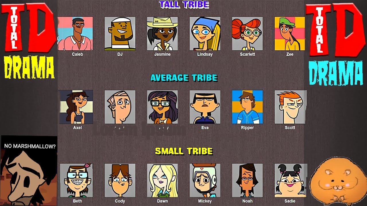 Total Drama Island || HEIGHT EDITION