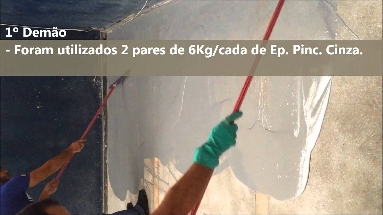 Aplica&ccedil;&atilde;o de Epoxilit em Ch&atilde;o de Concreto