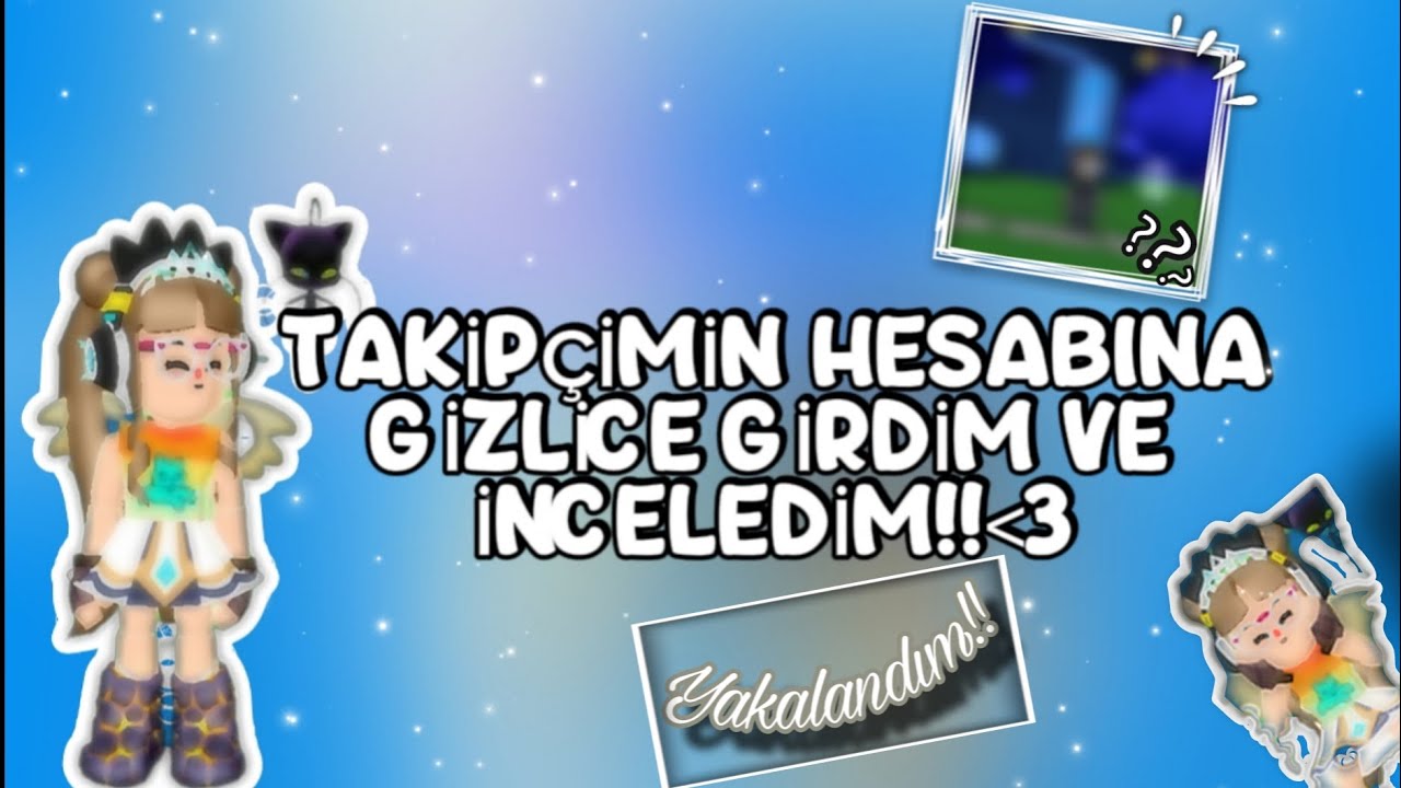 TAKİPÇİMİN HESABINA GİZLİCE GİRDİM VE İNCELEDİM!!😻🤍//YAKALANDIM!🙀//DOLLY PK XD//