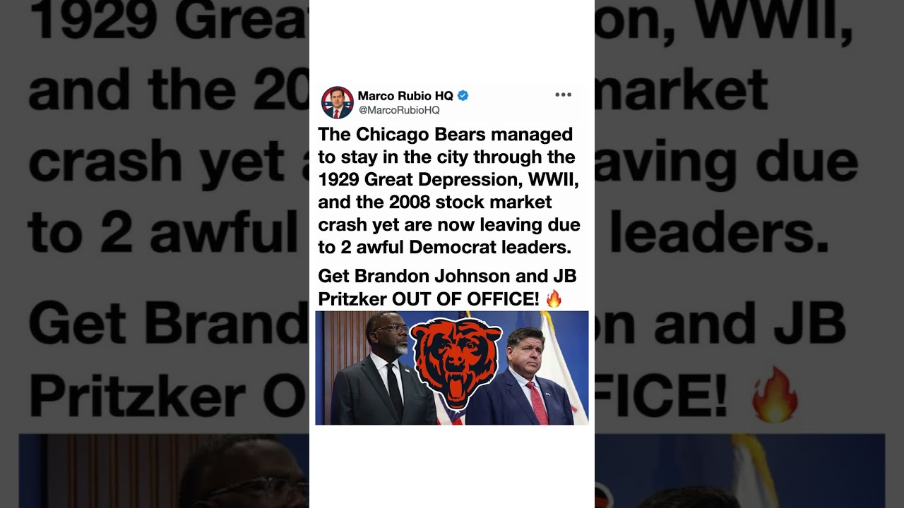 Chicago Bears Leaving? Political Debate Erupts
