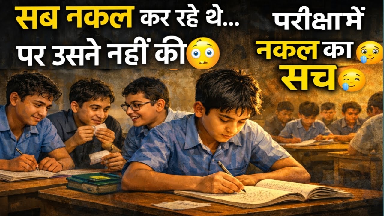 परीक्षा में नकल करने वालों का सच | एक सच्ची प्रेरणादायक कहानी😳। Emotional Story । Motivational Story