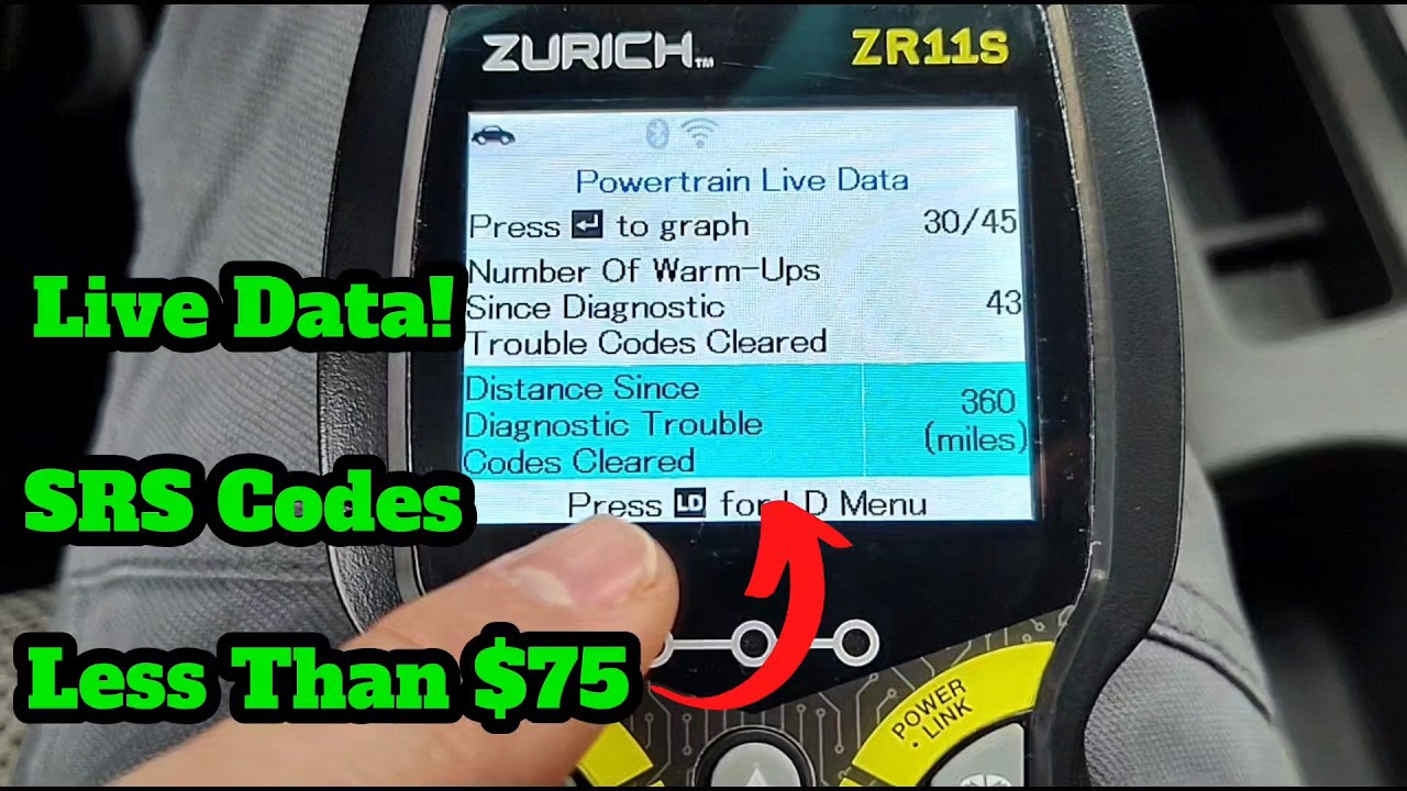 Полный обзор считывателя кодов OBD2 Harbor Freight Zurich ZR11S