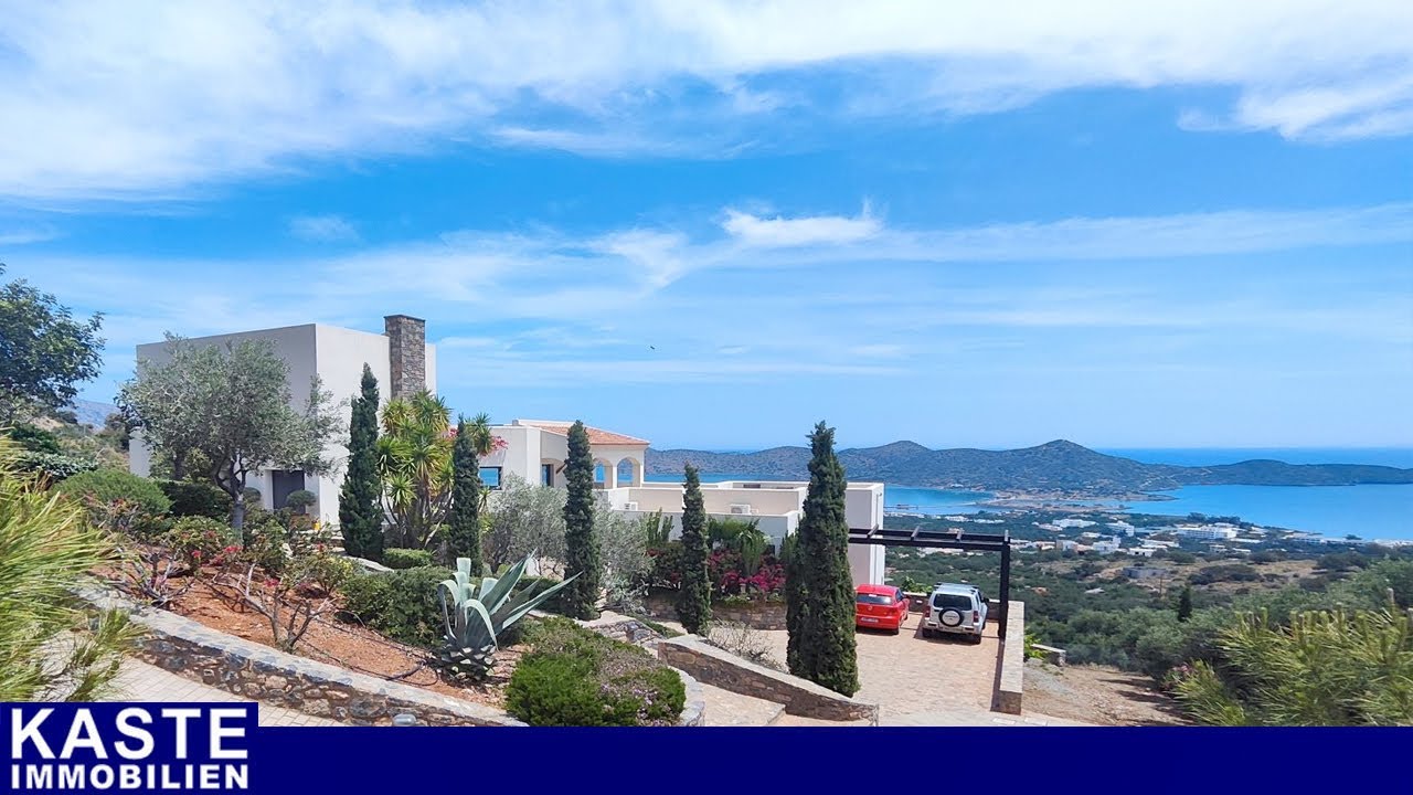 Kreta | Großzügig angelegte 4-Schlafzimmer-Villa mit beeindruckendem Meerblick nahe Elounda