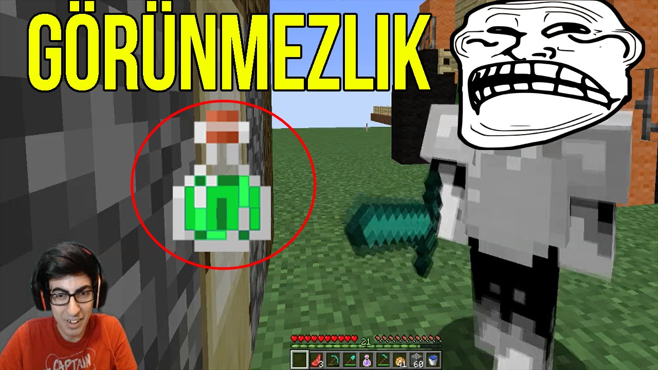 G&Ouml;R&Uuml;NMEZ OLUP TROLLEDİM | Minecraft G&ouml;ky&uuml;z&uuml; Macerası #18