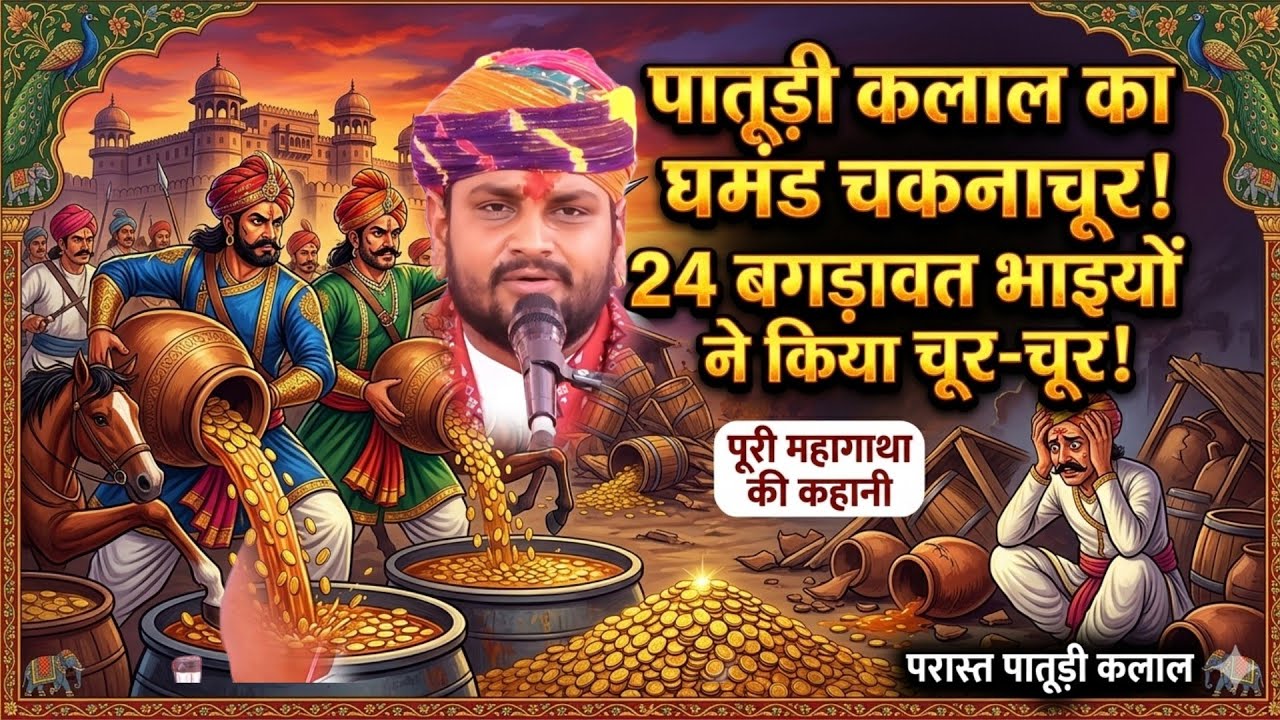 पातूड़ी कलाल का घमंड किस प्रकार चूर चूर किया 24 भाई बगड़ावत ने  कथा वाचक श्री अजय गुरुजी 