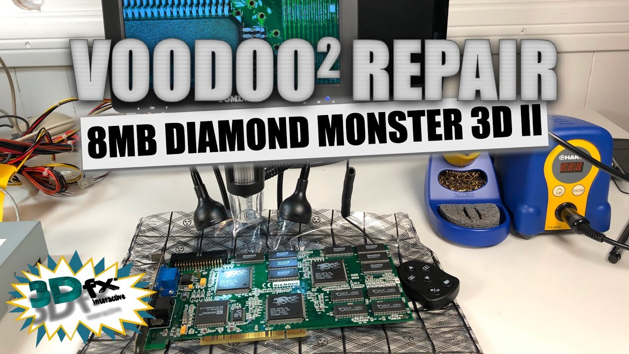 Устранение неисправностей и ремонт 3Dfx Voodoo 2!