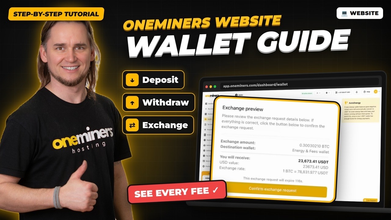 How to Withdraw Mining Earnings on the OneMiners Website | Step-by-Step