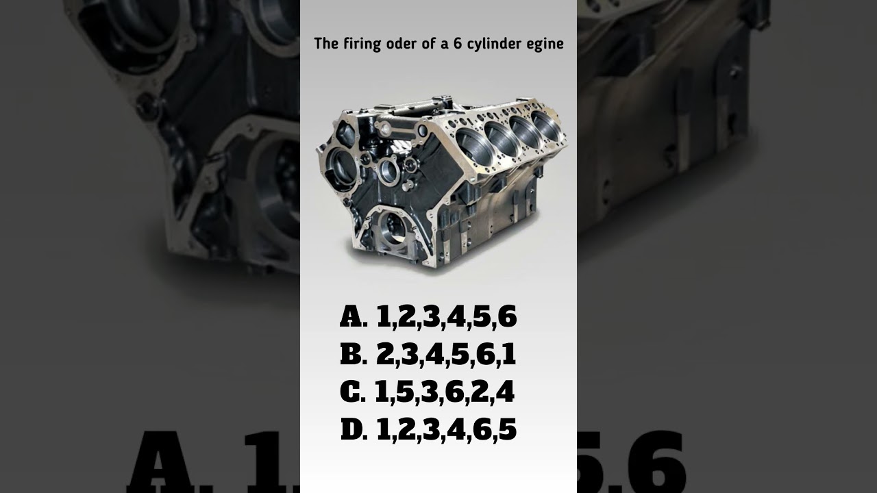 The firing oder of a 6 cylinder engine