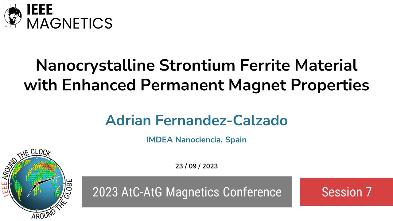 Adrian Fernandez-Calzado: Nanocrystalline Strontium Ferrite Material with Enhanced Permanent ...