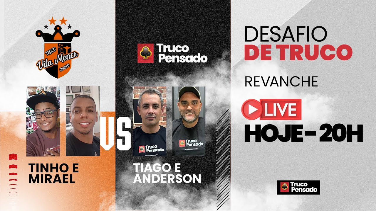 Truco Pensado X Truco Vila Menck - A REVANCHE 🔥