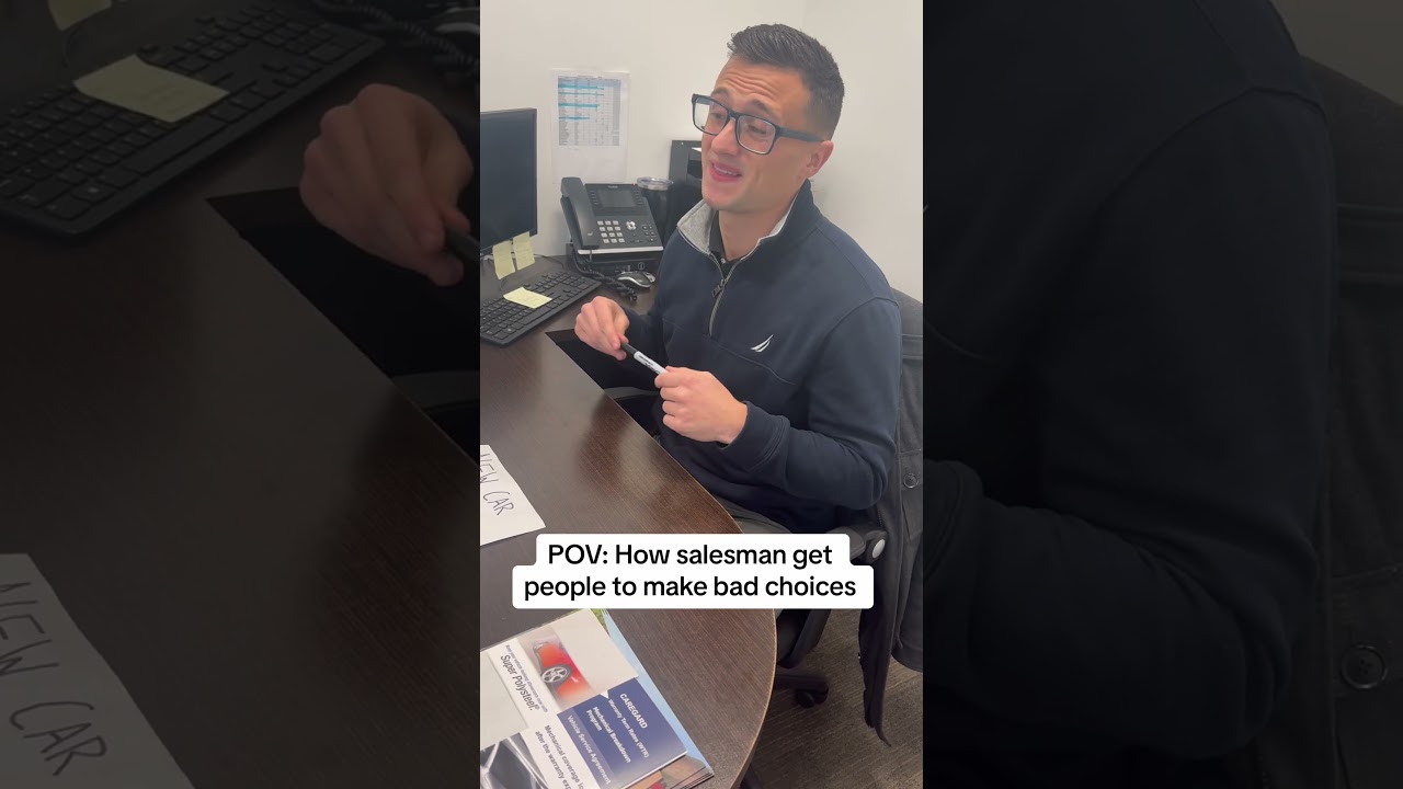 How salesman convince people to make dumb decisions #carsalesman #cars #cardealership