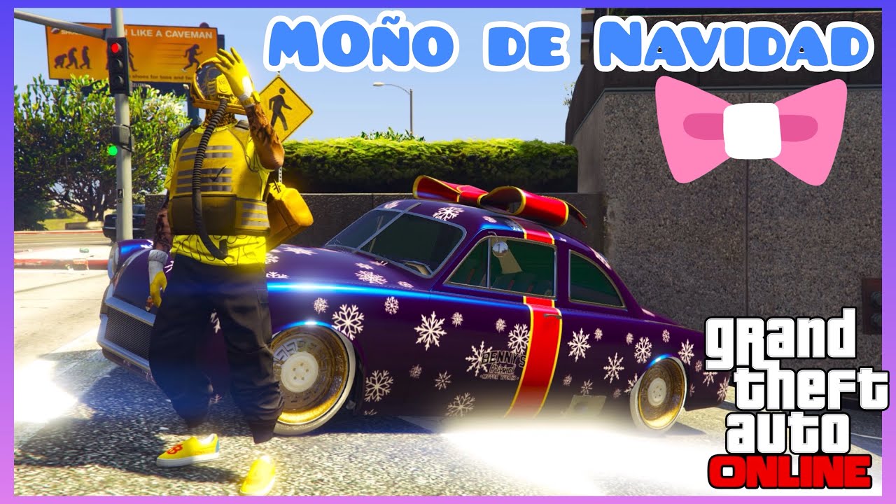 EL COCHE DEL MOÑO - CONSEGUIR COCHES EXCLUSIVOS - PONERLE EL MOÑO DE REGALO - GTA ONLINE PS4 Xbox 1