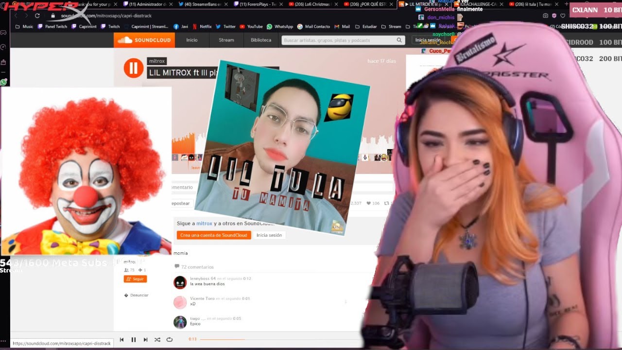 Caprimint  reacciona a  CAPRIMILF - Lil Mitrox ft Lil Pixula - y Tu mamita - Lil Tula