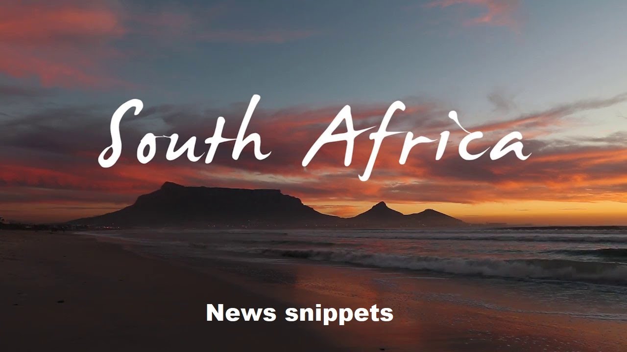 South Africa. News snippets