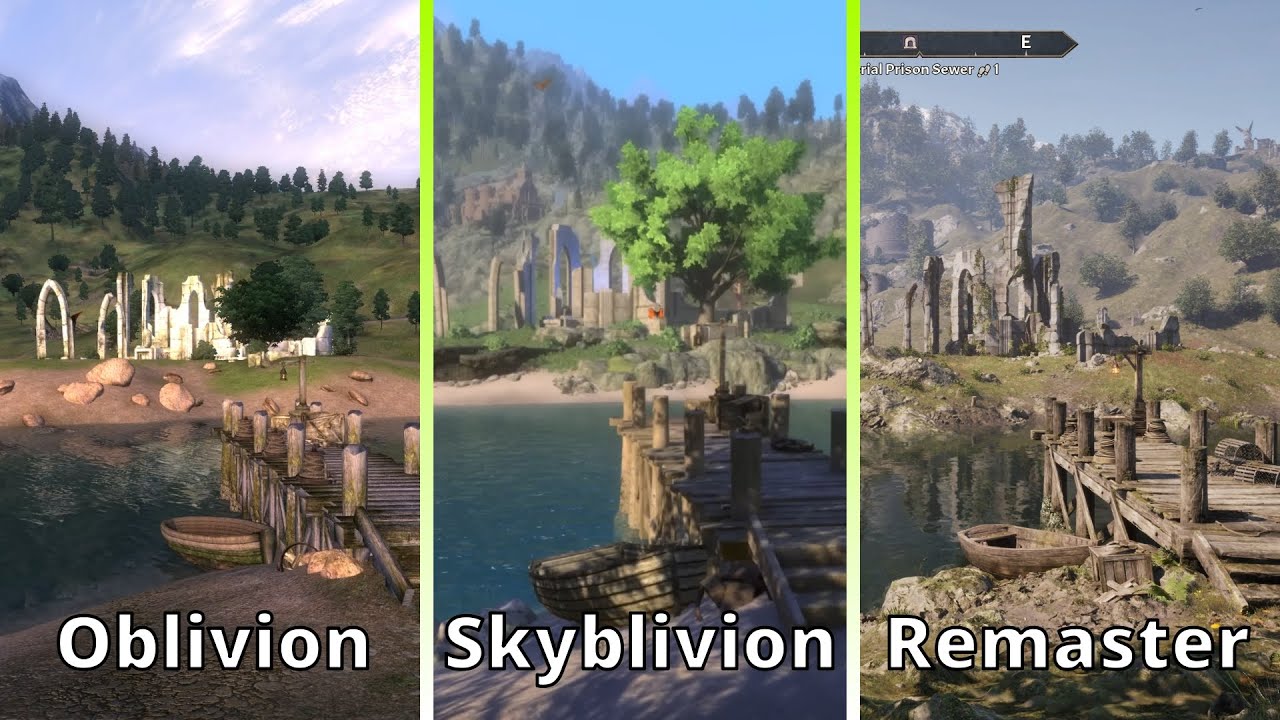Oblivion vs Skyblivion vs Remastered - Comparison