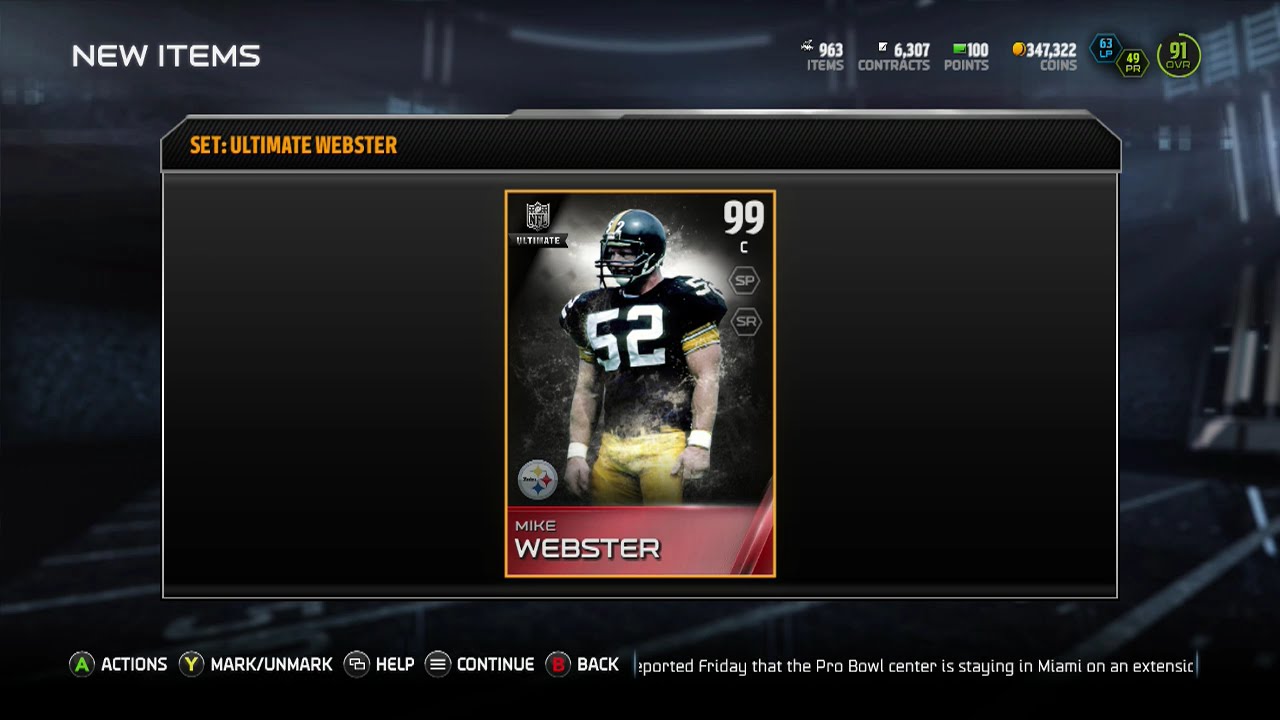 MUT 15- 99 OVERALL ULTIMATE MIKE WEBSTER!! LINEUP UPDATE!!