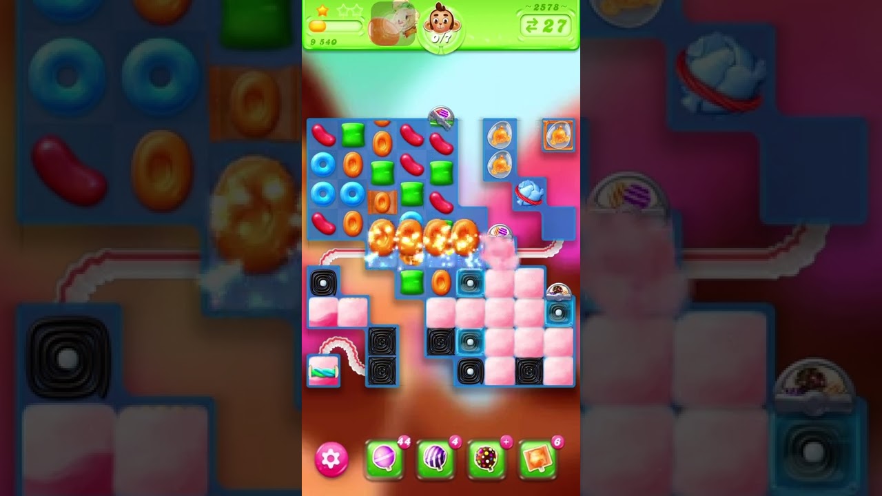 Candy Crush Jelly Level 2578 with boosters
