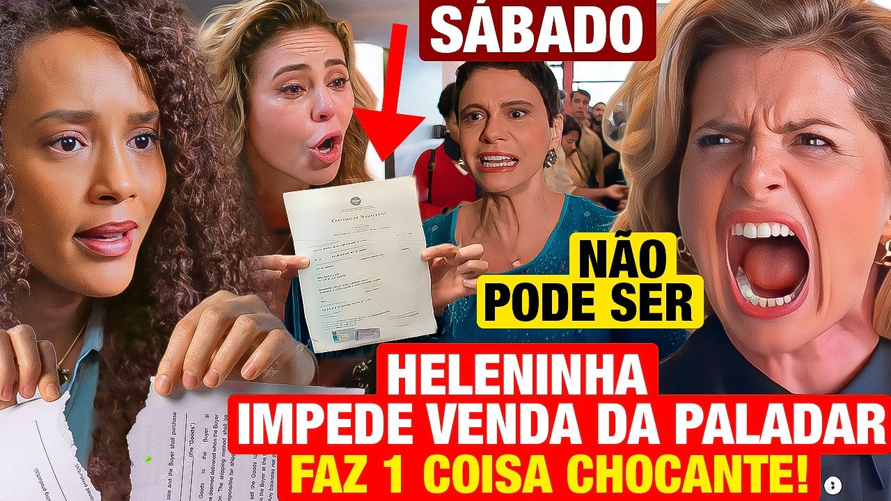 VALE TUDO: SÁBADO 23/08 Odete tenta COMPRAR RESTAURANTE PALADAR e se da MAL por Heleninha e Fátima!