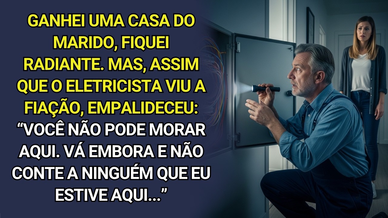 Eletricista foi ver minha nova casa e empalideceu: Seu marido que deu esta casa? Fuja, não more aqui