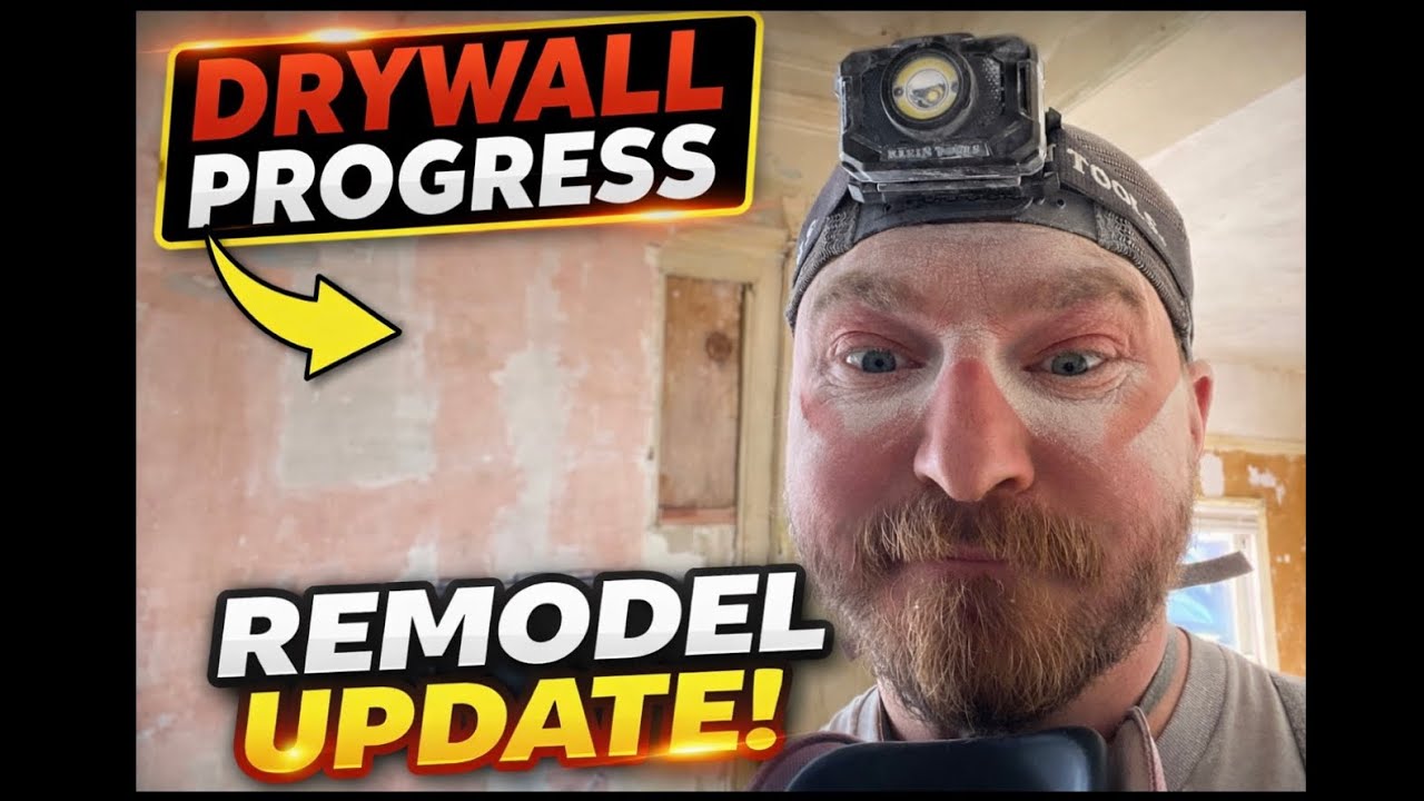 Remodel Drywall Progress - Final Mud Coats & Sanding Prep