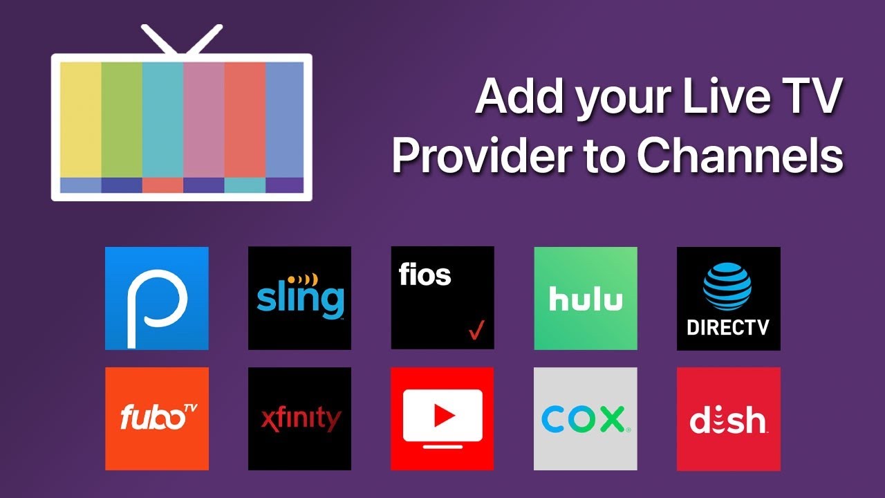 Add your Live TV Streaming Provider to Channels