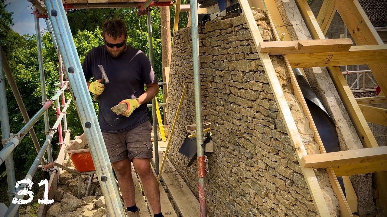 Building A Modern Natural Stone House - 31
